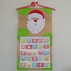 Burlap Christmas Advent Calendar